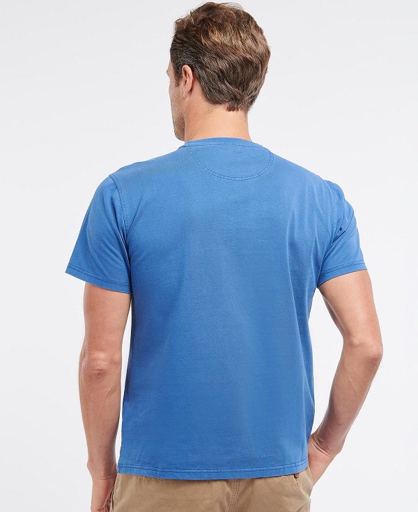 Barbour Cotton T-shirt μπλε | BABO88257