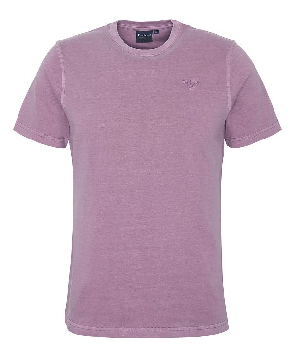 Barbour Cotton T-shirt μωβ | BABO88309