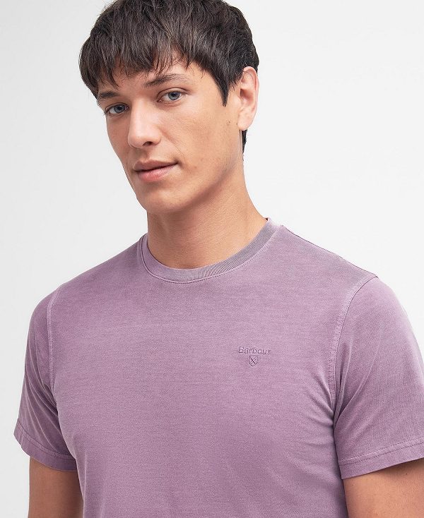 Barbour Cotton T-shirt μωβ | BABO88309