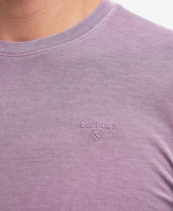 Barbour Cotton T-shirt μωβ | BABO88309