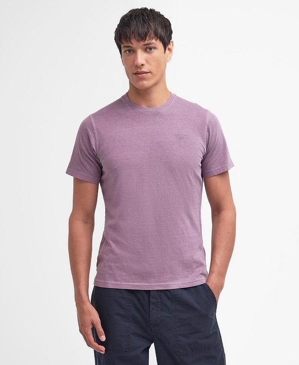 Barbour Cotton T-shirt μωβ | BABO88309