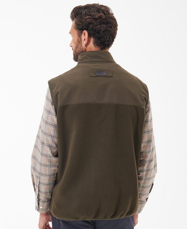 Barbour Country Fleece Gilet πρασινο | BABO87518