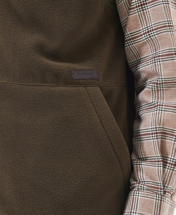 Barbour Country Fleece Gilet πρασινο | BABO87518