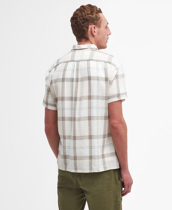 Barbour Croft Regular Short-sleeved Shirt μπλε | BABO87782