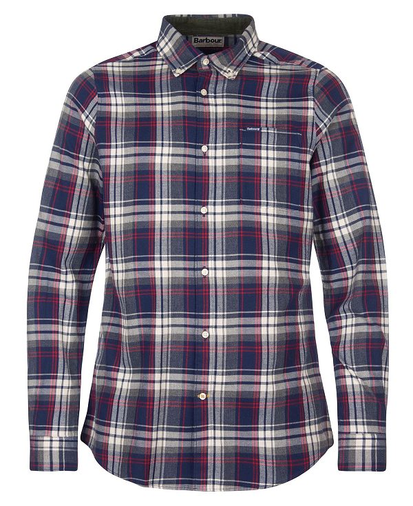 Barbour Crossfell Tailored Fit Shirt πρασινο | BABO87802