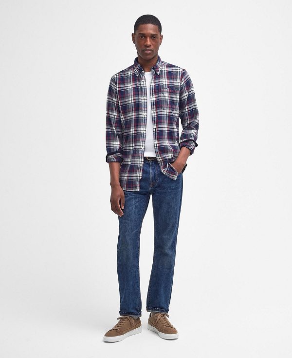 Barbour Crossfell Tailored Fit Shirt πρασινο | BABO87802