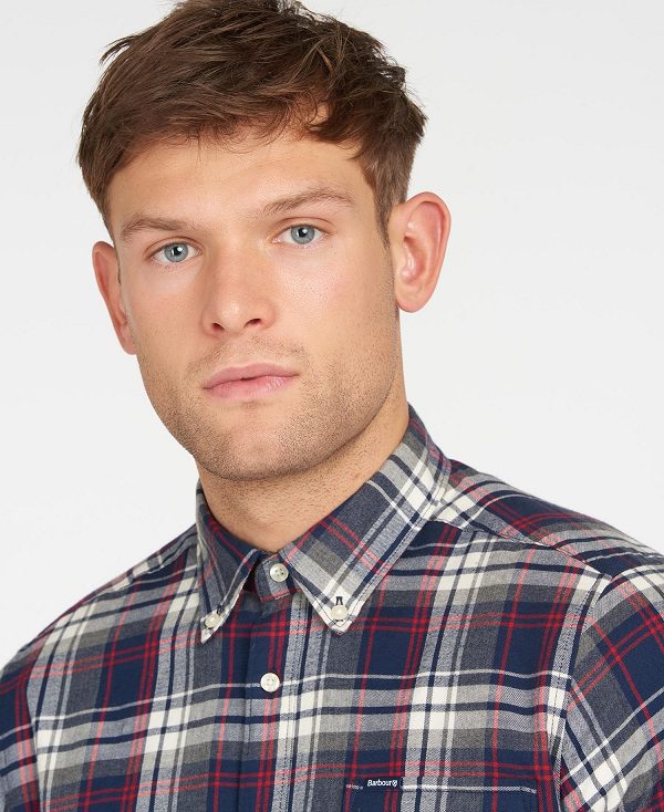 Barbour Crossfell Tailored Fit Shirt πρασινο | BABO87802