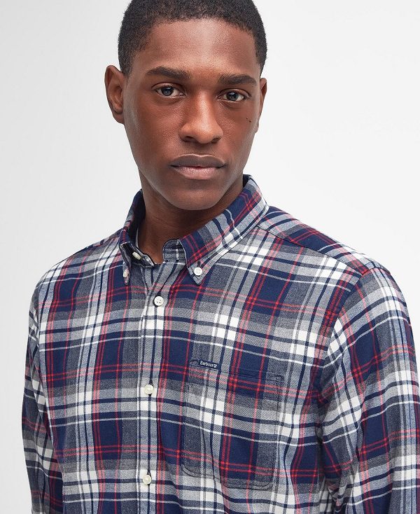Barbour Crossfell Tailored Fit Shirt πρασινο | BABO87802