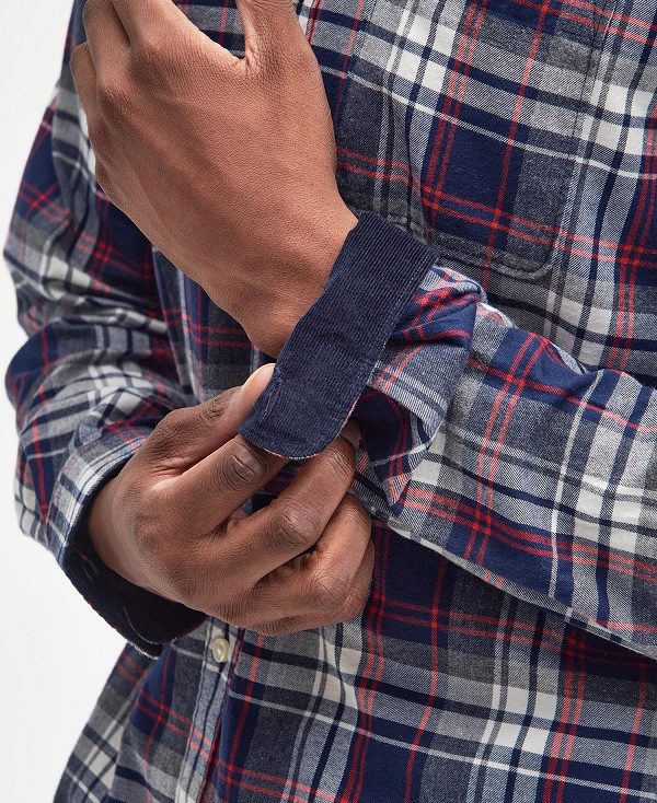 Barbour Crossfell Tailored Fit Shirt πρασινο | BABO87802