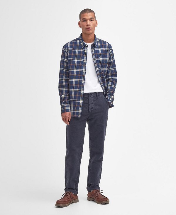 Barbour Crossfell Tailored Fit Shirt πρασινο | BABO87803