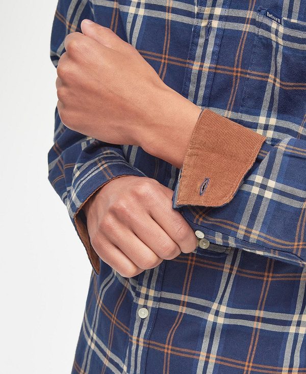 Barbour Crossfell Tailored Fit Shirt πρασινο | BABO87803