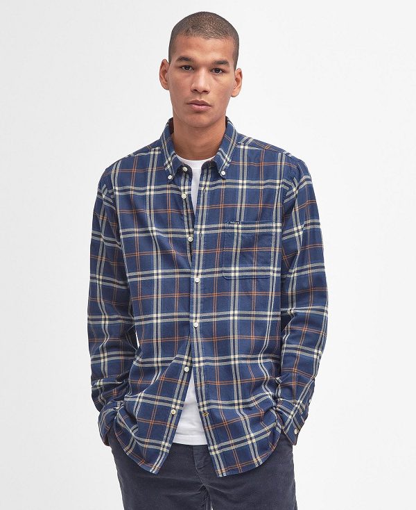 Barbour Crossfell Tailored Fit Shirt πρασινο | BABO87803