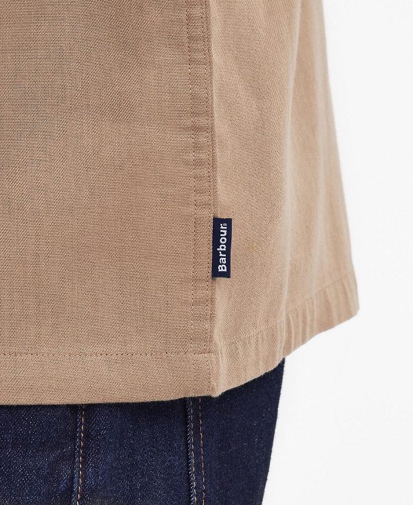 Barbour Dalton Tailored Overshirt καφε | BABO87997