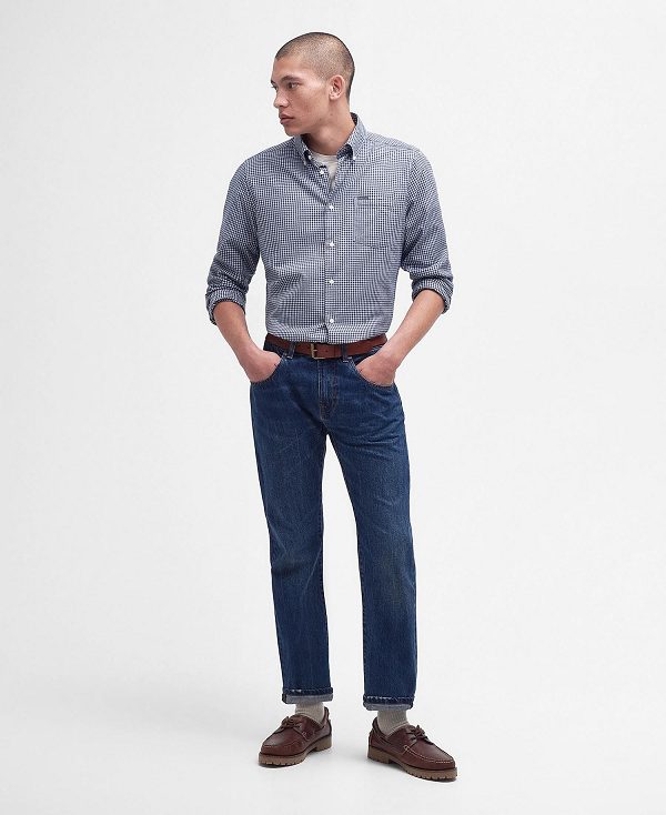 Barbour Darnick Tailored Shirt σκουρο μπλε | BABO87666