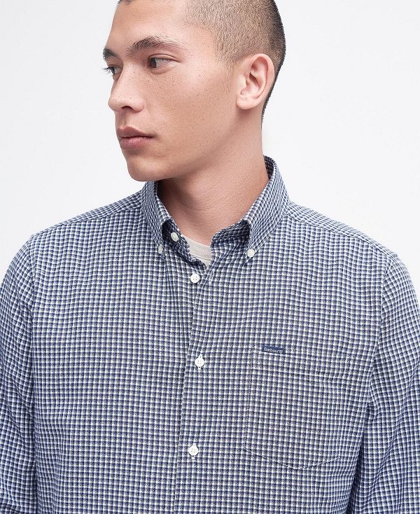 Barbour Darnick Tailored Shirt σκουρο μπλε | BABO87666