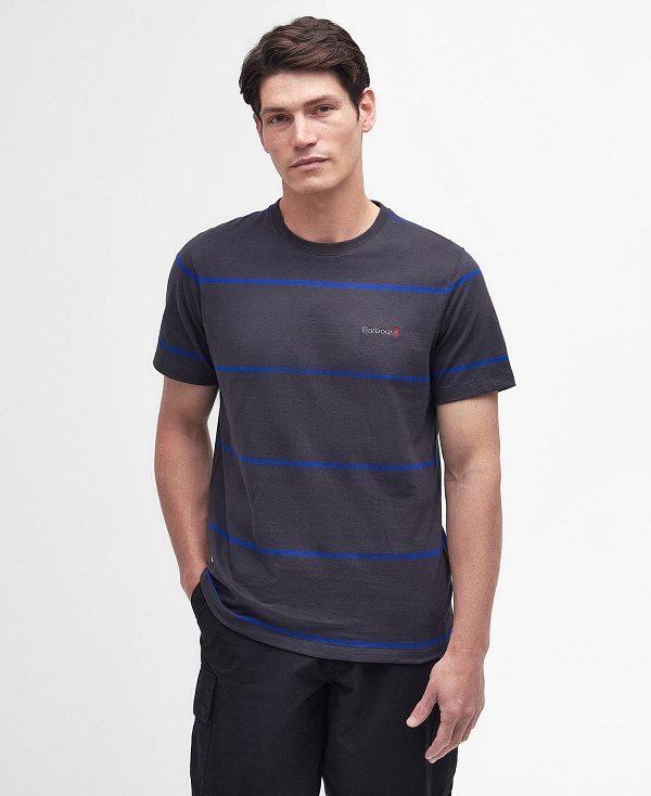 Barbour Dart Striped T-shirt μαυρα | BABO88290