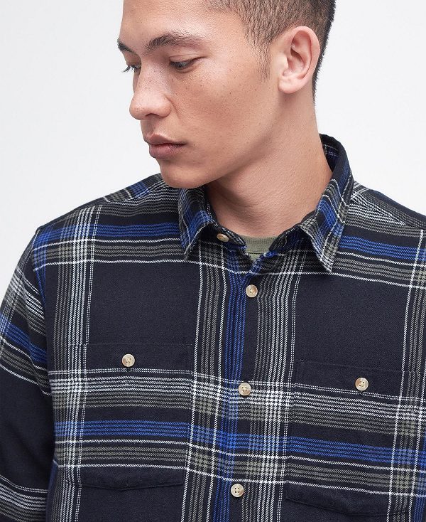 Barbour Dartmouth Tailored Shirt μαυρα | BABO87674