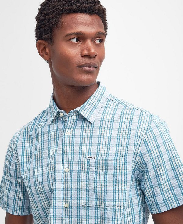 Barbour Deanfield Regular Shirt μπλε | BABO87759