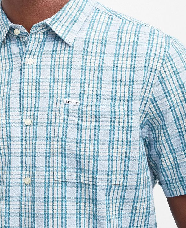 Barbour Deanfield Regular Shirt μπλε | BABO87759