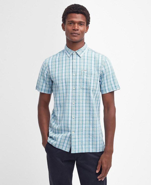 Barbour Deanfield Regular Shirt μπλε | BABO87759
