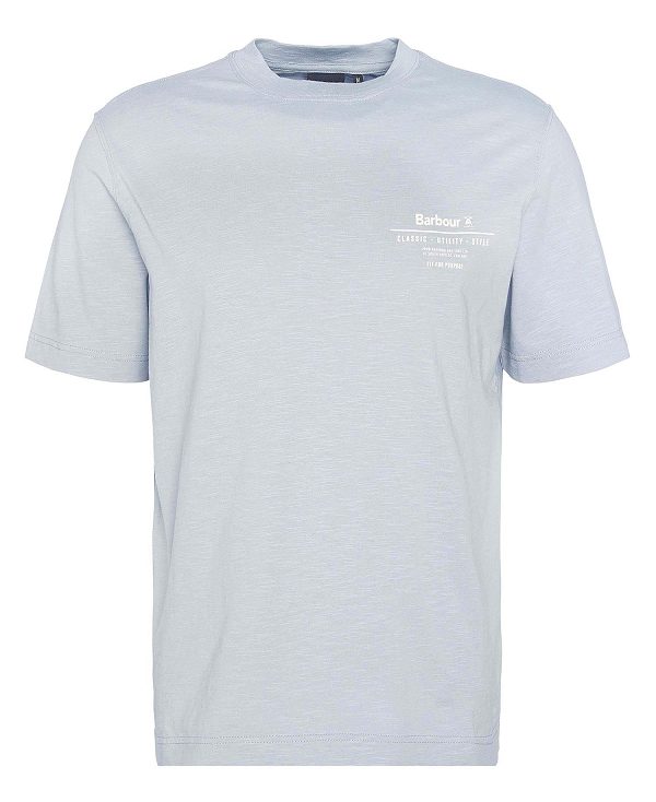 Barbour Denison Relaxed T-shirt μπλε | BABO88392