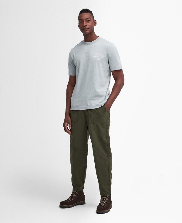 Barbour Denison Relaxed T-shirt μπλε | BABO88392