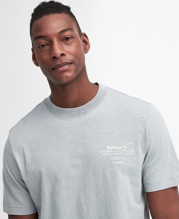 Barbour Denison Relaxed T-shirt μπλε | BABO88392