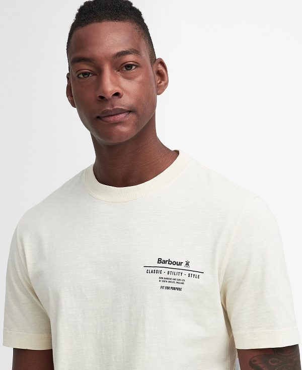 Barbour Denison Relaxed T-shirt Μπεζ | BABO88420