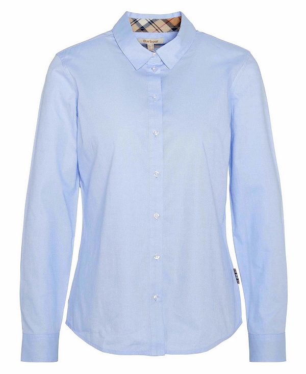 Barbour Derwent Regular Long-sleeved Oxford Shirt μπλε | BABO89522
