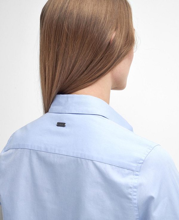 Barbour Derwent Regular Long-sleeved Oxford Shirt μπλε | BABO89522