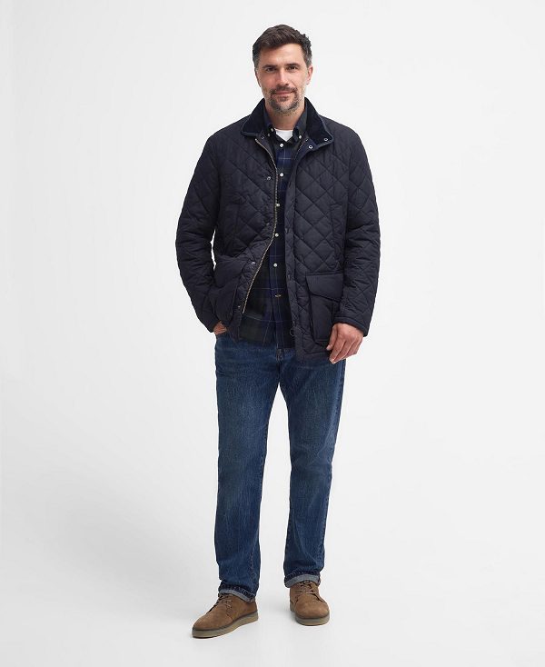 Barbour Devon Quilted Jacket σκουρο μπλε | BABO87368