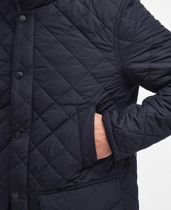 Barbour Devon Quilted Jacket σκουρο μπλε | BABO87368