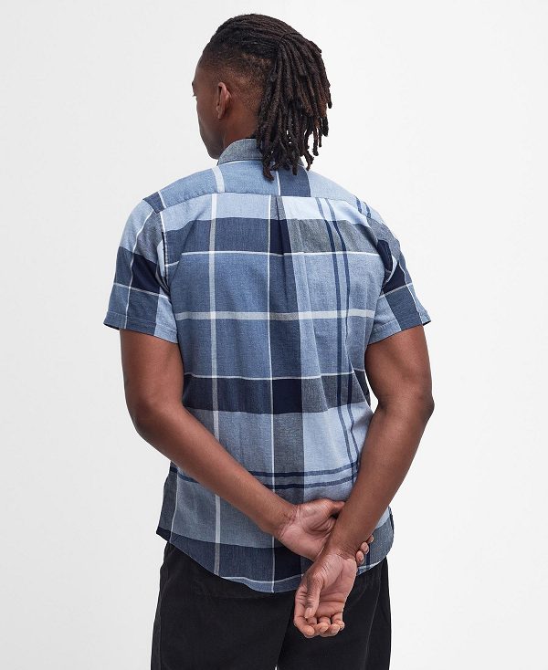 Barbour Doughill Short-sleeved Shirt μπλε | BABO87719
