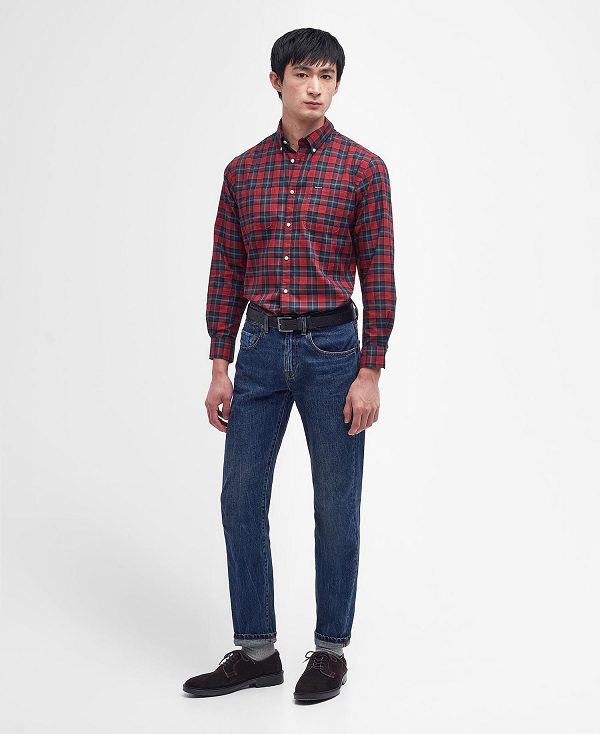Barbour Dragon Tartan Shirt κοκκινα | BABO87680