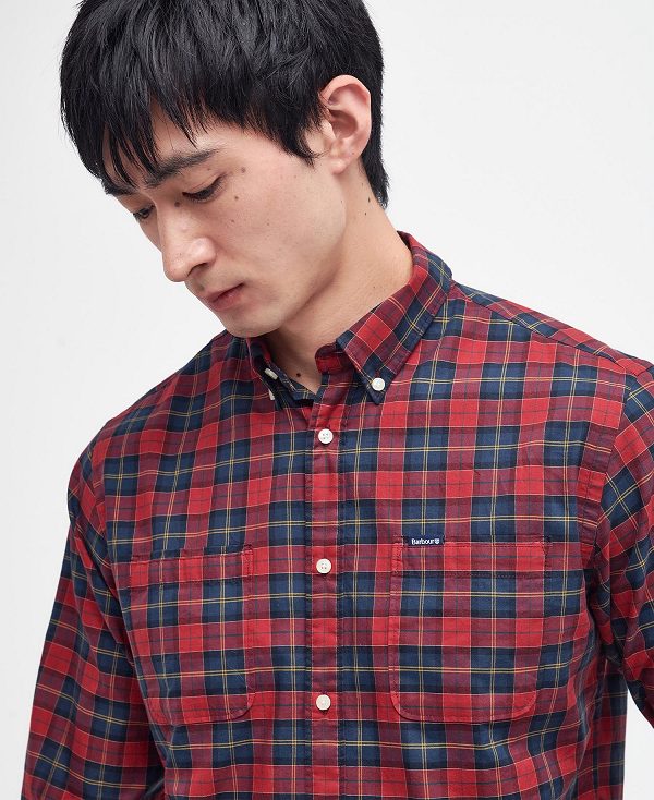 Barbour Dragon Tartan Shirt κοκκινα | BABO87680