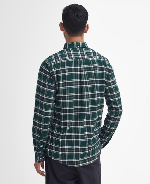 Barbour Drumhill Tailored Long Sleeved Shirt πρασινο | BABO87807