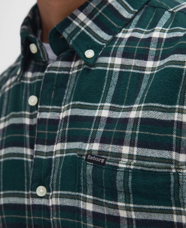 Barbour Drumhill Tailored Long Sleeved Shirt πρασινο | BABO87807