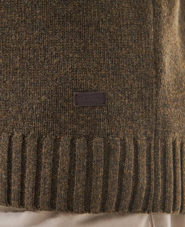 Barbour Duffle Cable-knit Jumper πρασινο | BABO88511