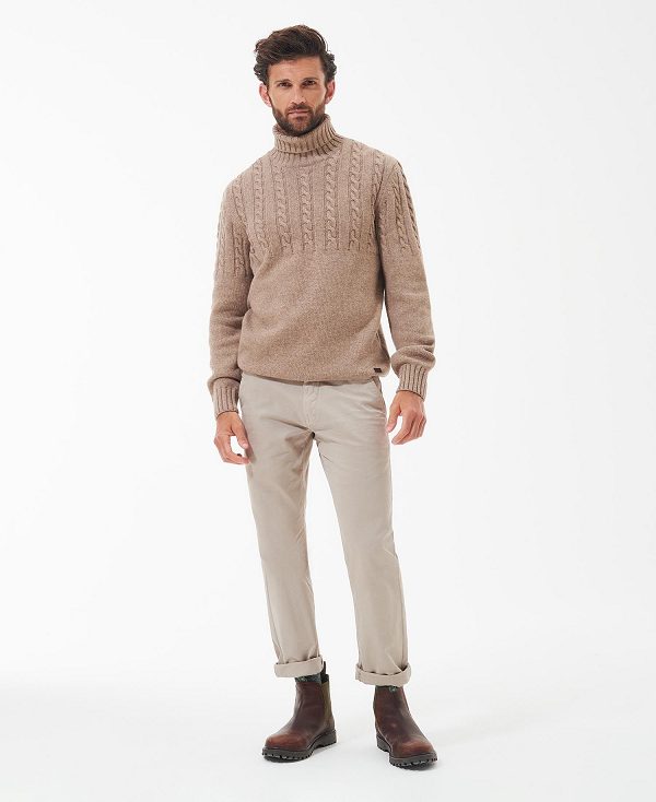 Barbour Duffle Cable-knit Jumper Μπεζ | BABO88516