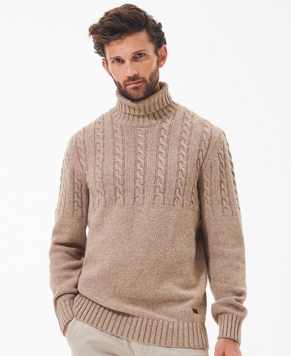 Barbour Duffle Cable-knit Jumper Μπεζ | BABO88516