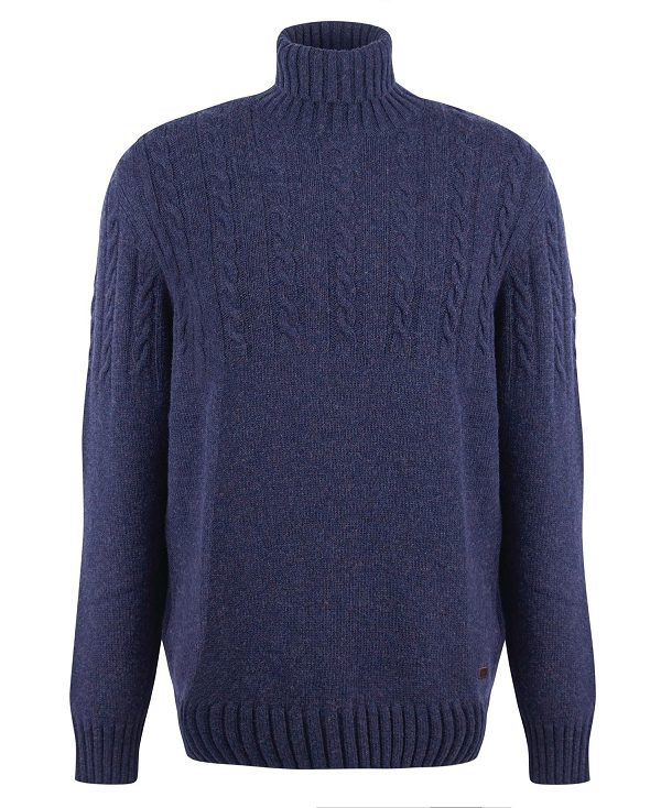 Barbour Duffle Cable-knit Jumper σκούρο μπλε | BABO88509
