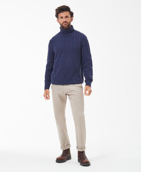 Barbour Duffle Cable-knit Jumper σκούρο μπλε | BABO88509