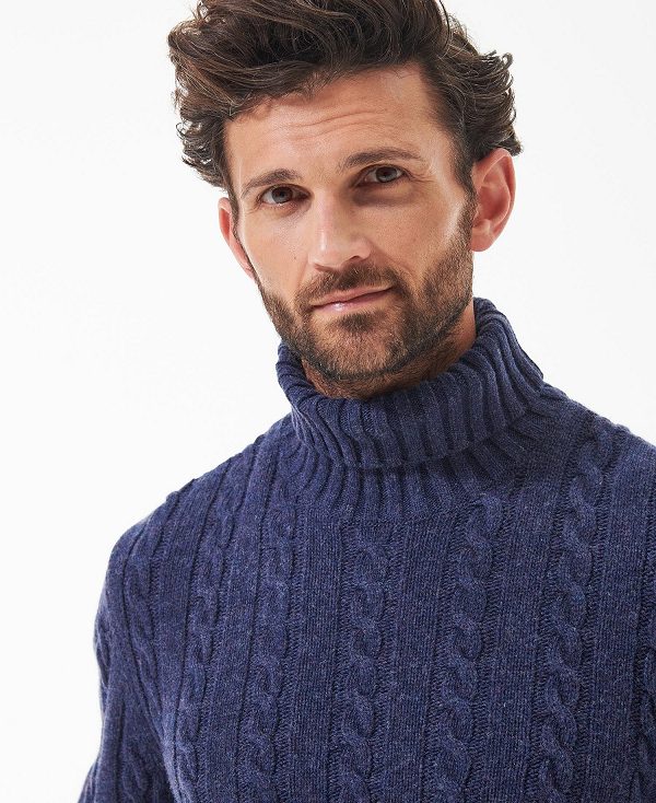 Barbour Duffle Cable-knit Jumper σκούρο μπλε | BABO88509