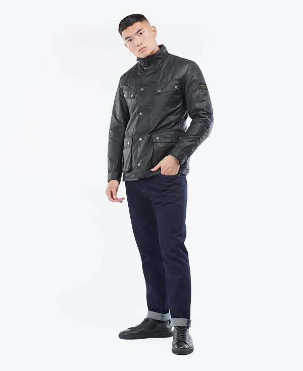 Barbour Duke Wax Jacket μαυρα | BABO87176