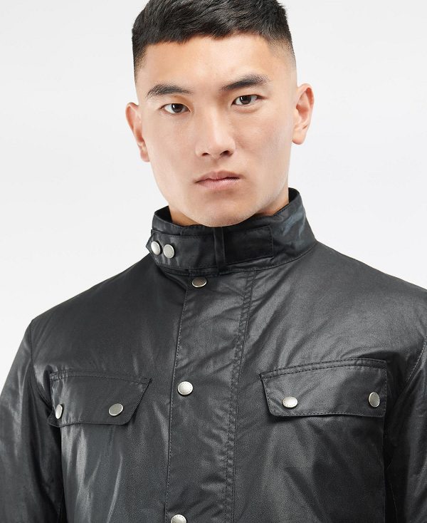 Barbour Duke Wax Jacket μαυρα | BABO87176