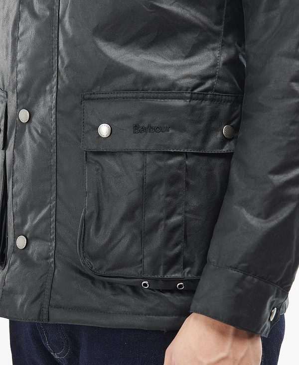 Barbour Duke Wax Jacket μαυρα | BABO87176