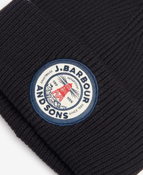 Barbour Dunford Beanie σκουρο μπλε | BABO89056