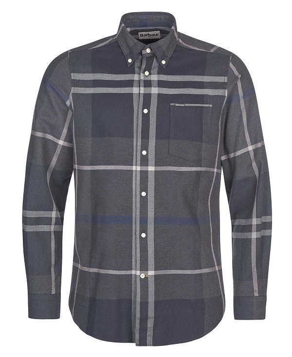 Barbour Dunoon Taillored Fit Shirt βαθυ γκρι | BABO87842