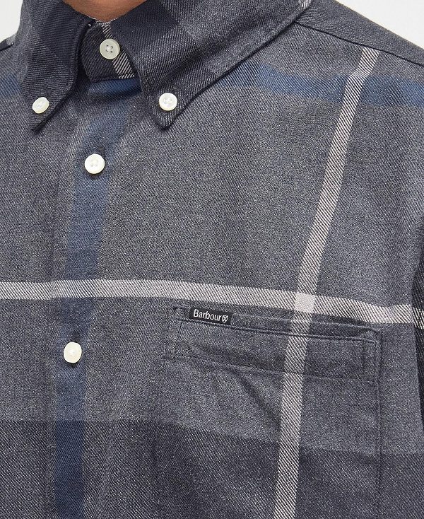 Barbour Dunoon Taillored Fit Shirt βαθυ γκρι | BABO87842