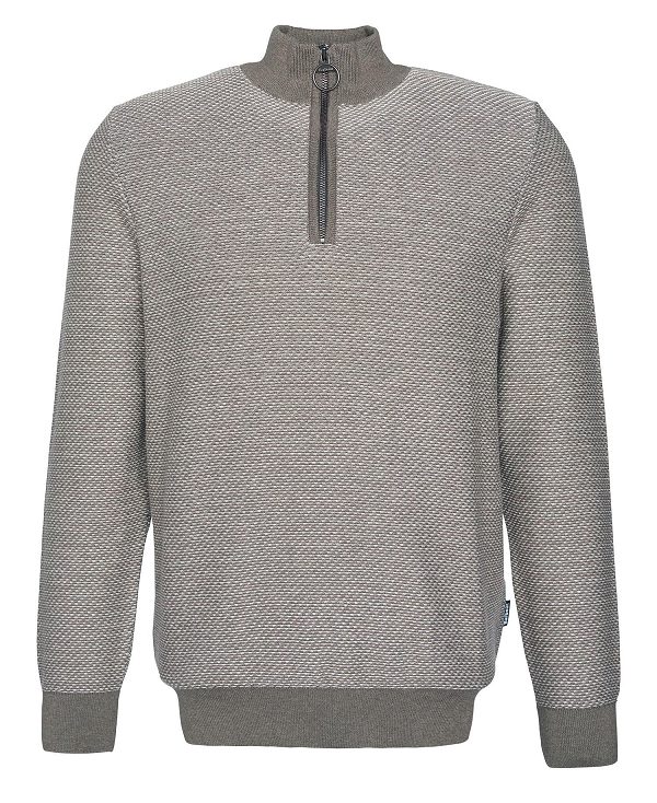 Barbour Dunstan Half-zip Jumper πρασινο | BABO88605